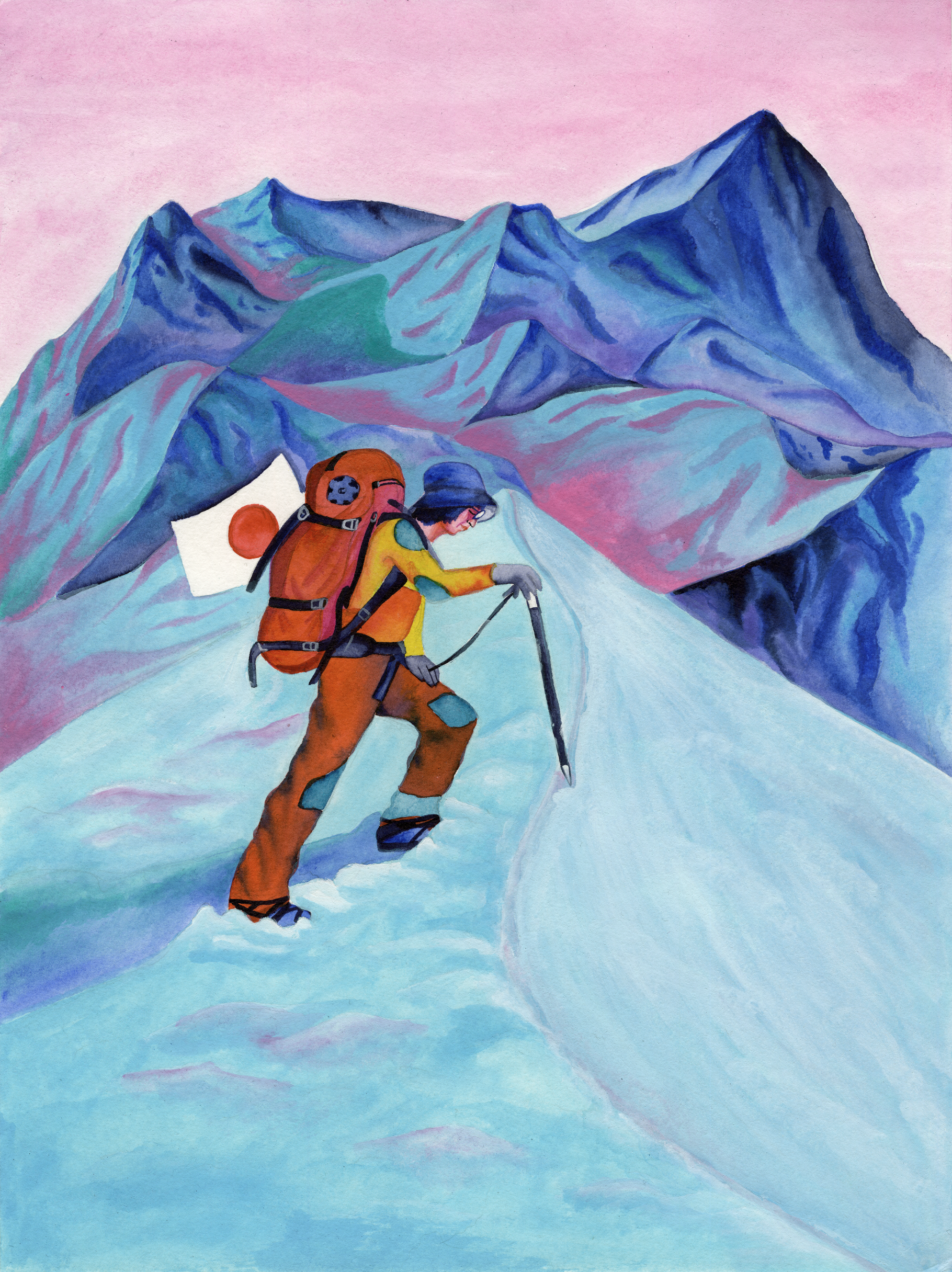 Junko Tabei, première femme à atteindre le sommet de l’Everest et première femme à gravir les Sept Sommets.
