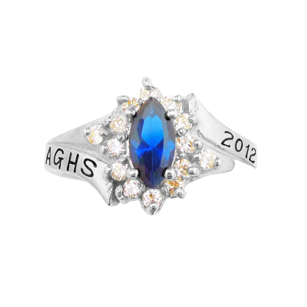 CLASS75 - Exquisite Marquise Class Ring | Silver