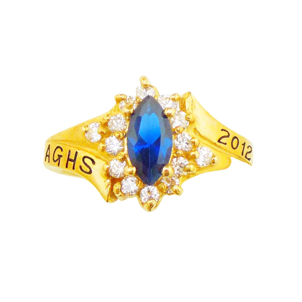 CLASS75 - Exquisite Marquise Class Ring | Gold