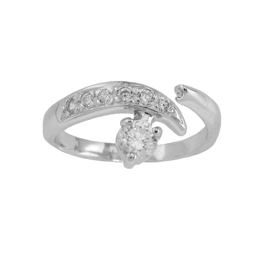 CS29Z - Twisted Glittering Pinky Finger or Toe Ring