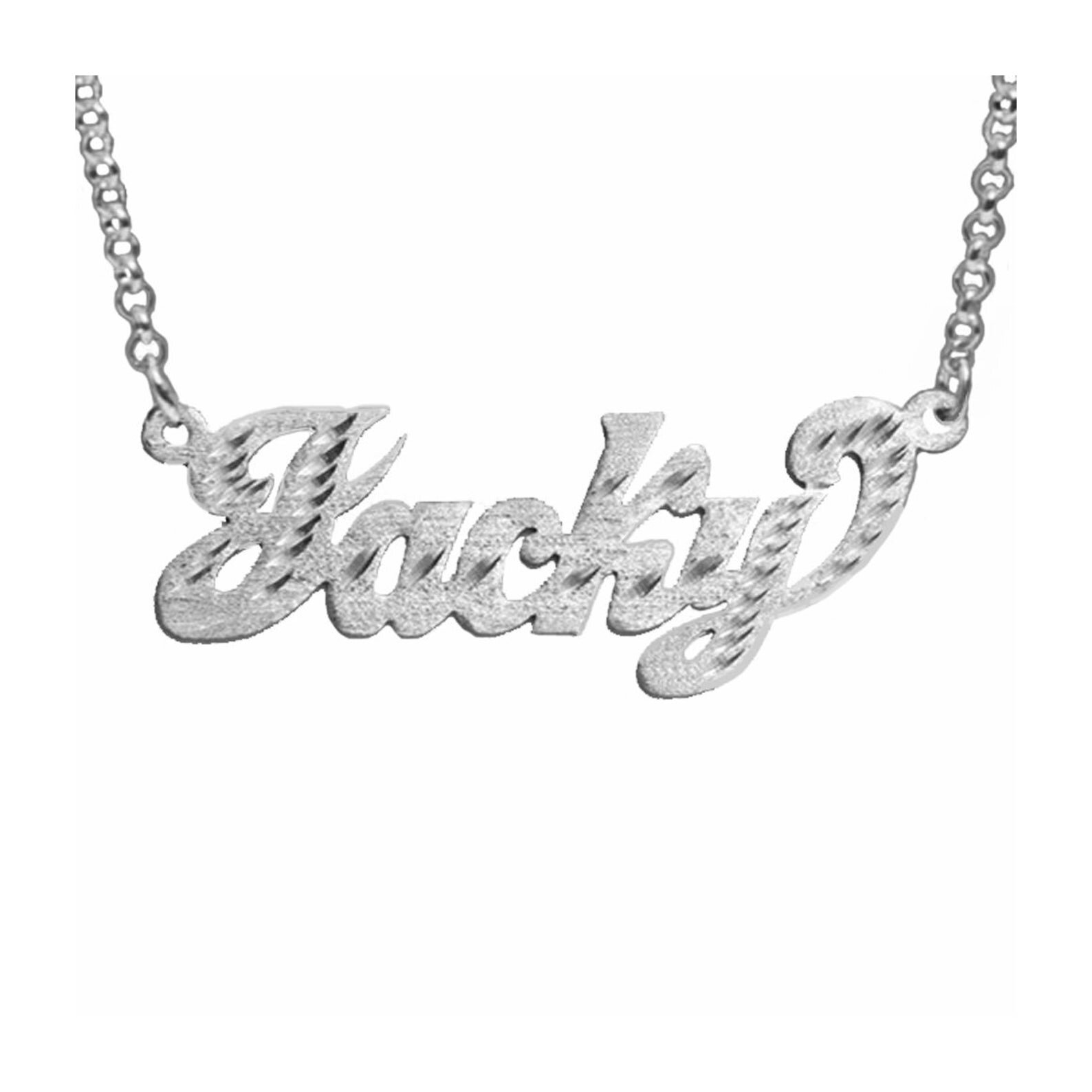 SNS321 - Subtle Elegance Name Necklace | Medium 45 mm
