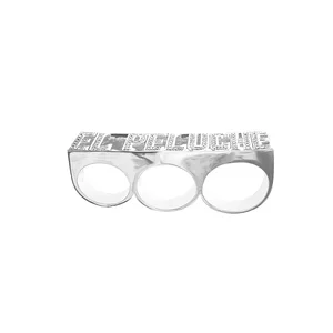 Silver N Style SNS133C-3 Custom Name Ring in Solid Sterling