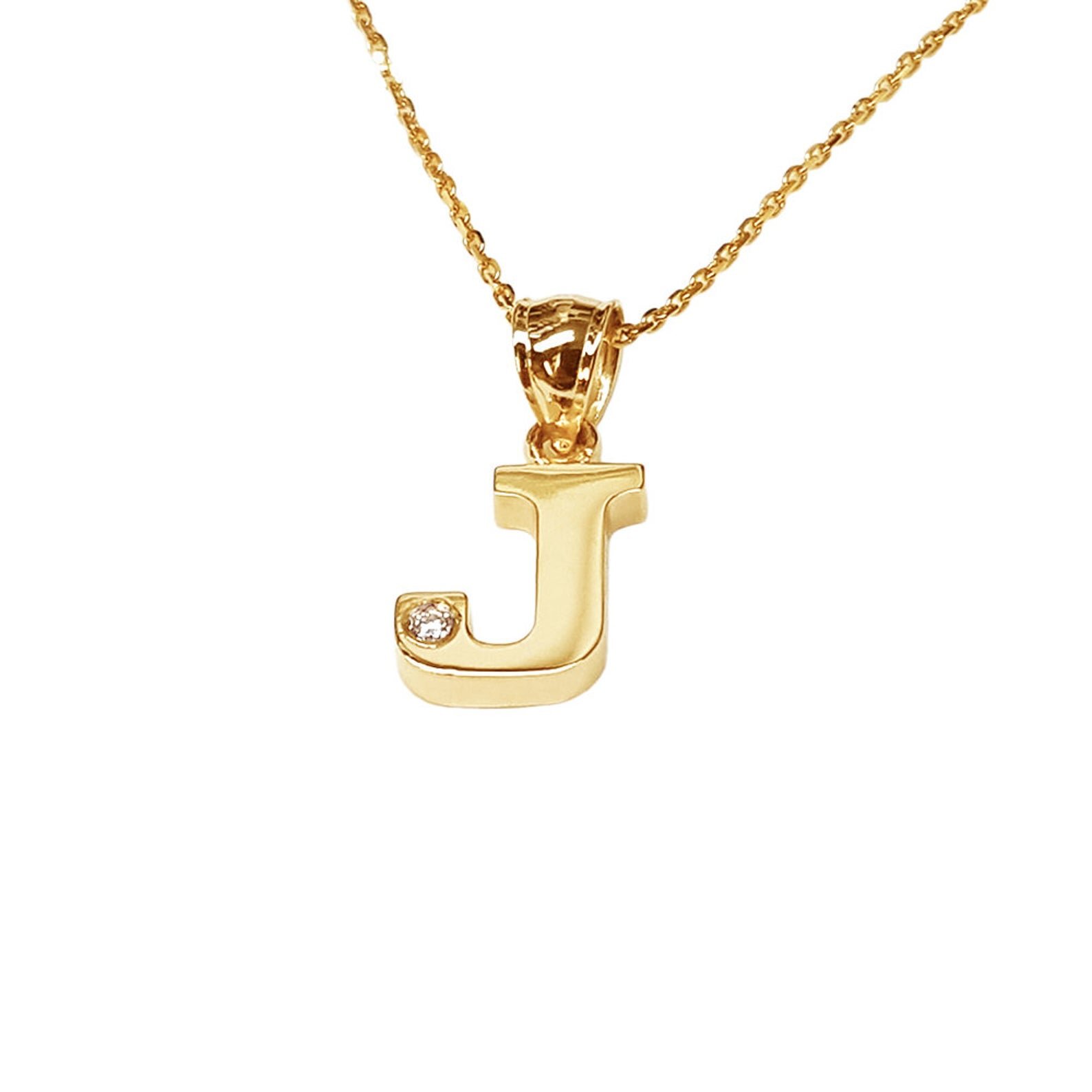 Custom Initial Necklace - Large Letter – Alexandria & Co.