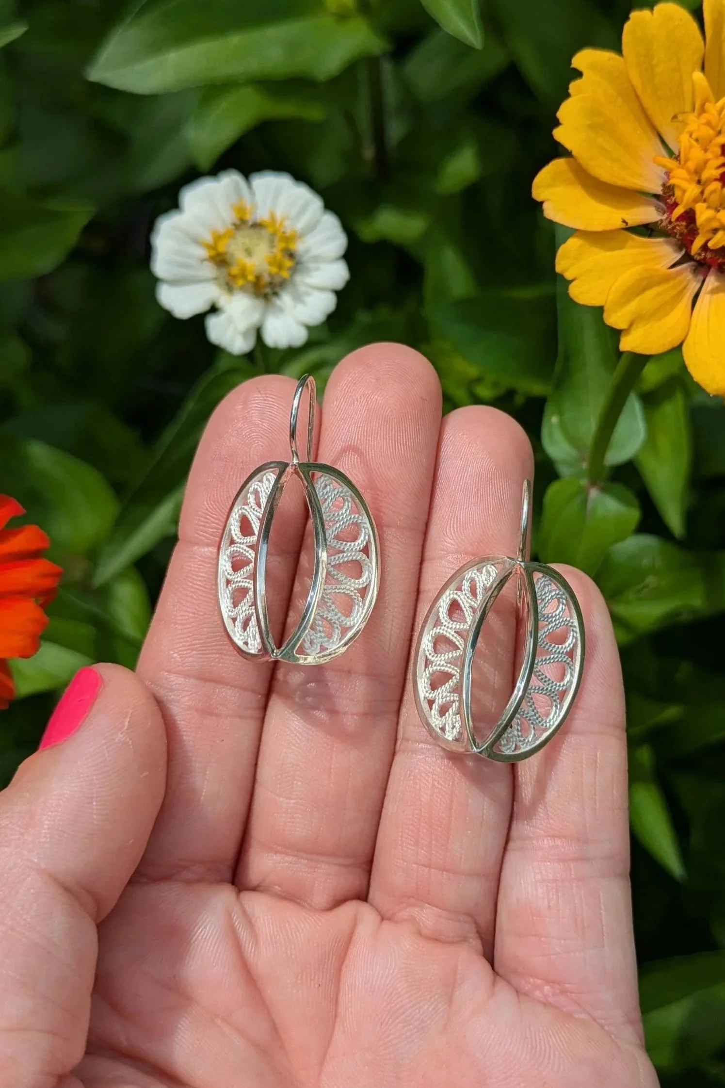 Paisley Filigree Drop Earrings