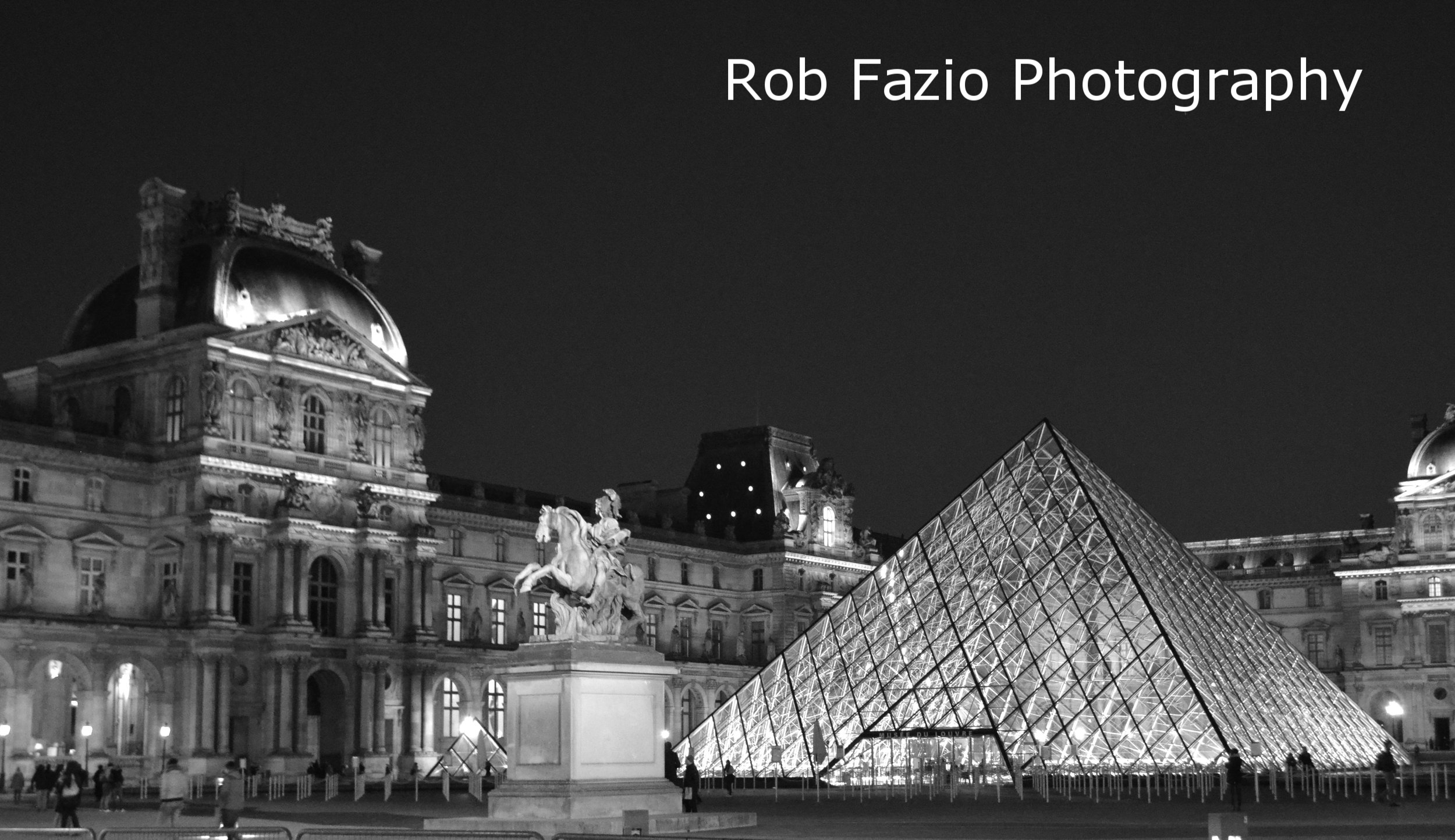 Louvre Entrance at Night