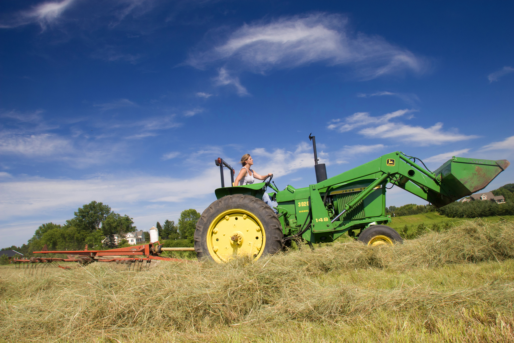 Farm photography haying minnesota