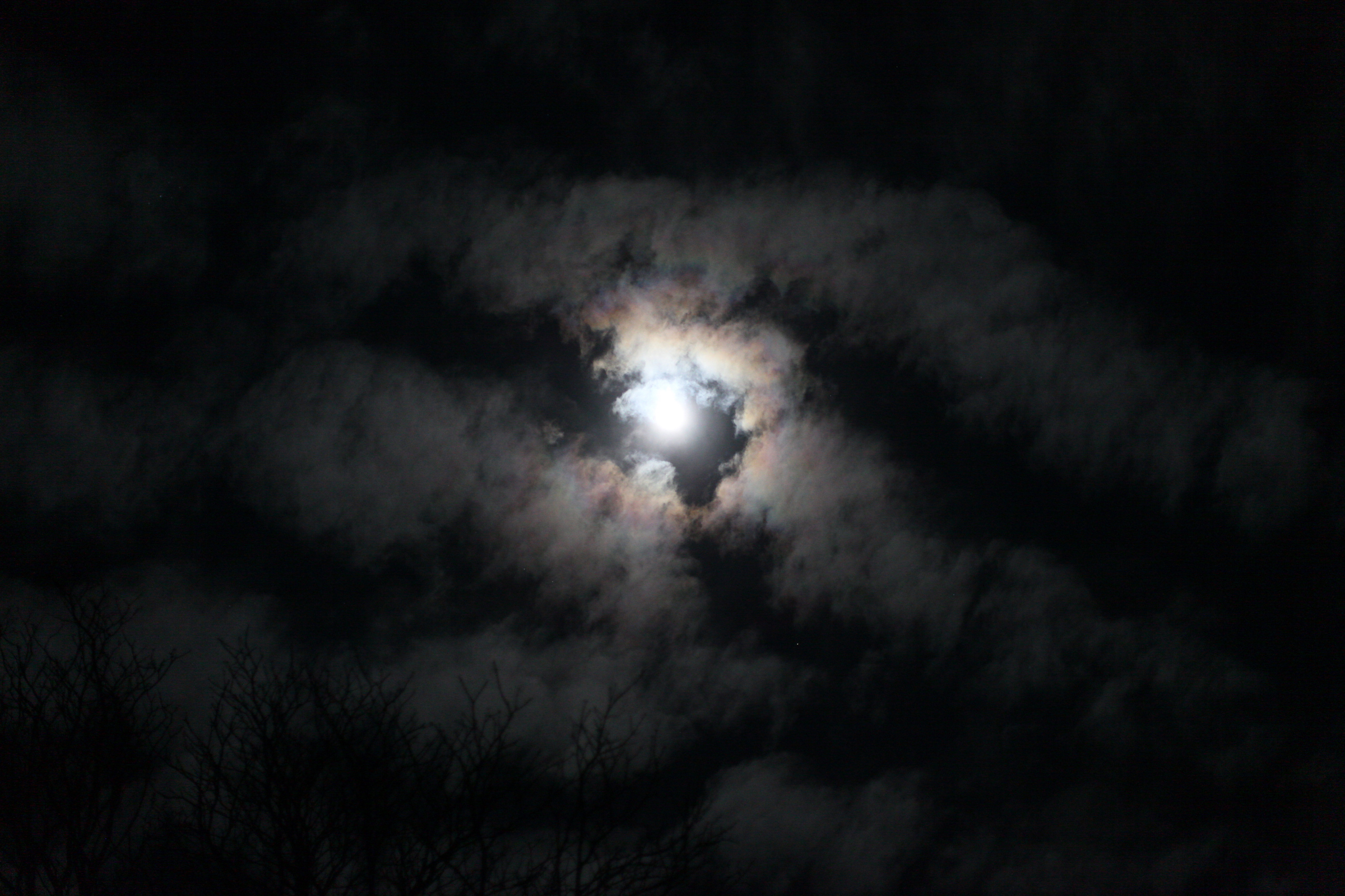 sky photo moon clouds