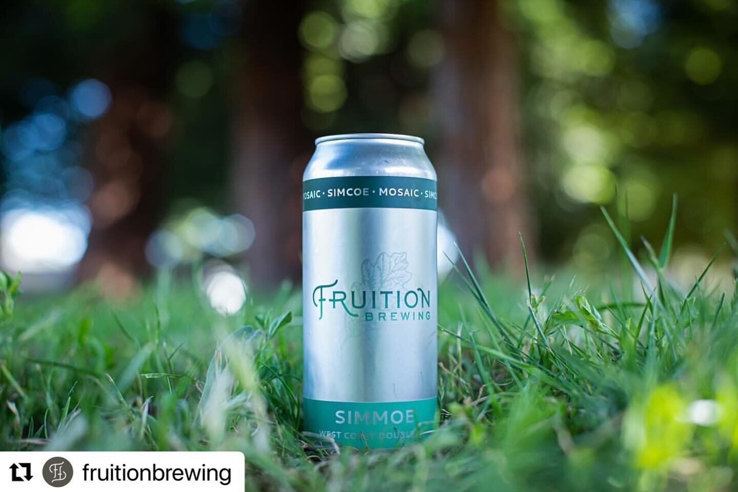 #Repost @fruitionbrewing
・・・
SIMCOE x MOSAIC
 = ✨SIMMOE✨ IS BACK!
Feeling like a fresh west coast double IPA kinda Friday.
☔️
Cozy up inside with us. The heaters on, &amp; we&rsquo;ve got hot &lsquo;n melty grilled cheeses to pair with our hearty and