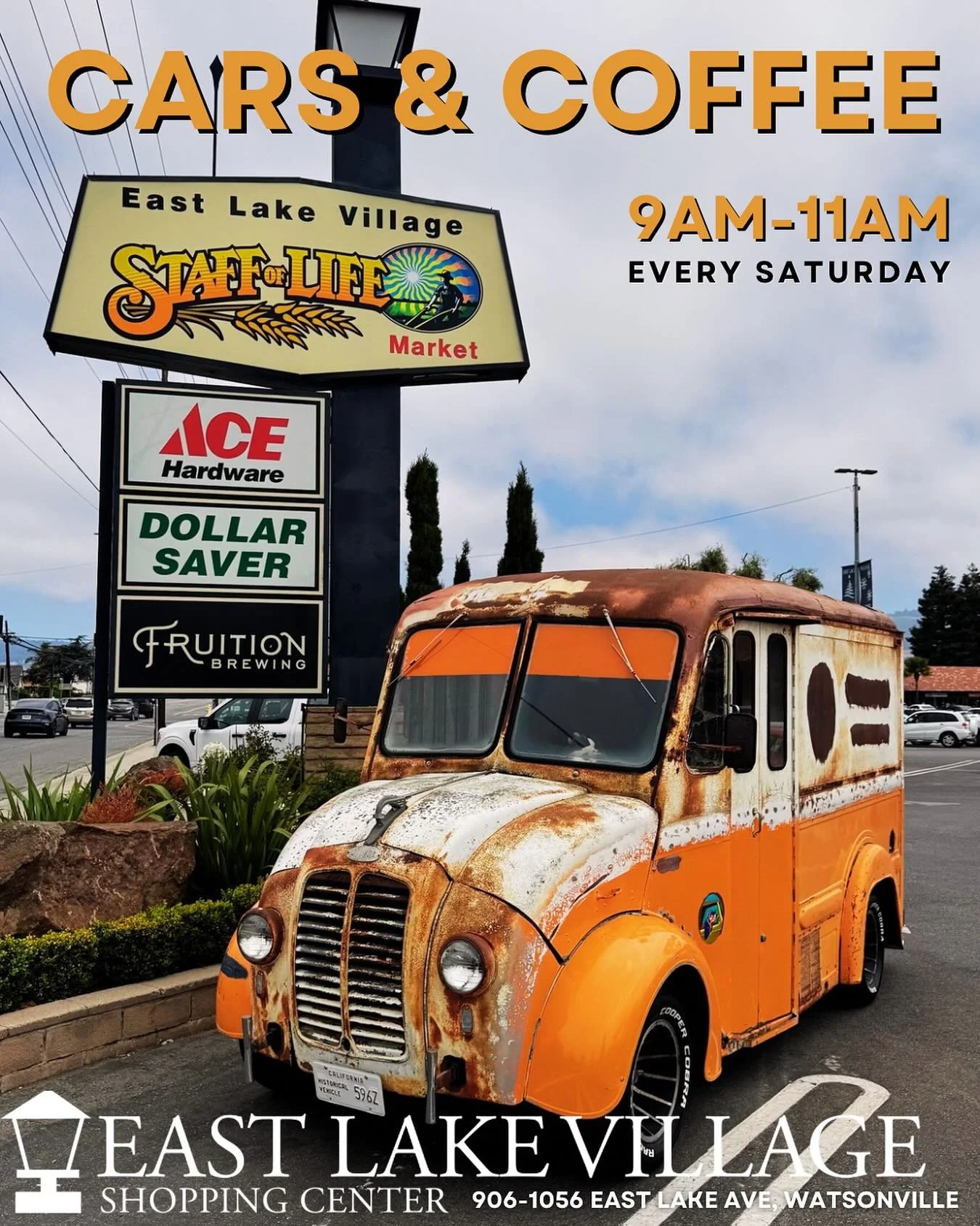 Join us for Cars &amp; Coffee this Saturday at East Lake Village Shopping Center! Bring your friends, family, and furry companions to enjoy classic and cool cars, good company, and tasty local coffee. Support neighborhood favorites like Ace Hardware,