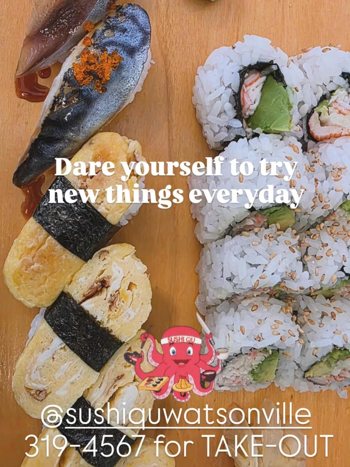 We love this for 2026!!! Try new things every day&hellip;try new menu items as well as the tried and true this year!🍣🍱

#EATSLake #watsonvilleeats #watsonville #eastlake #eastlakevillage