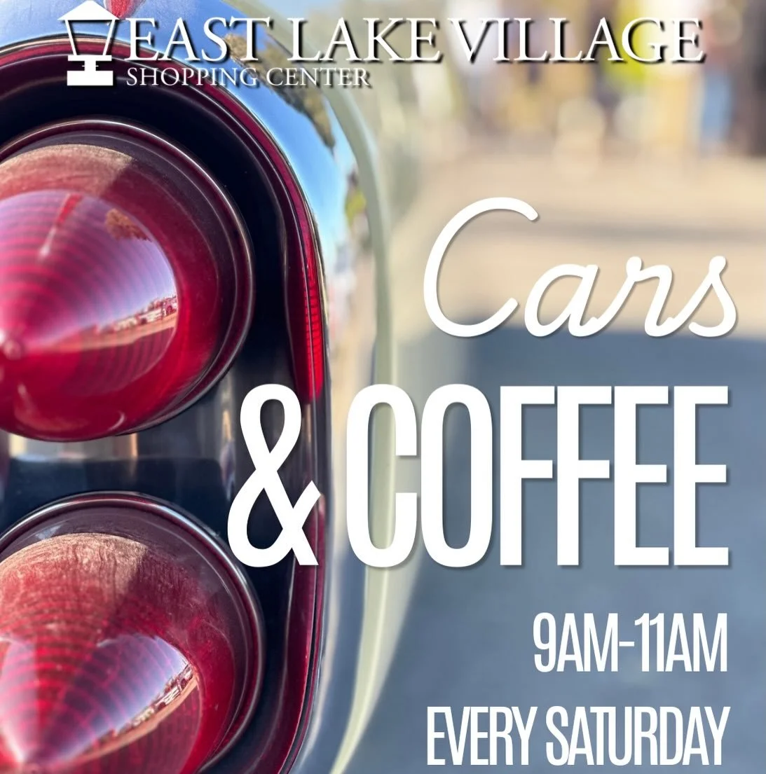 Start your Saturday with Cars 🚗 and coffee ☕️ right here at East Lake Village!

Every Saturday from 9 AM to 11 AM @carsandcoffeewatsonville featuring great cars, good company, and a fun community atmosphere. After the event, stick around and shop, d