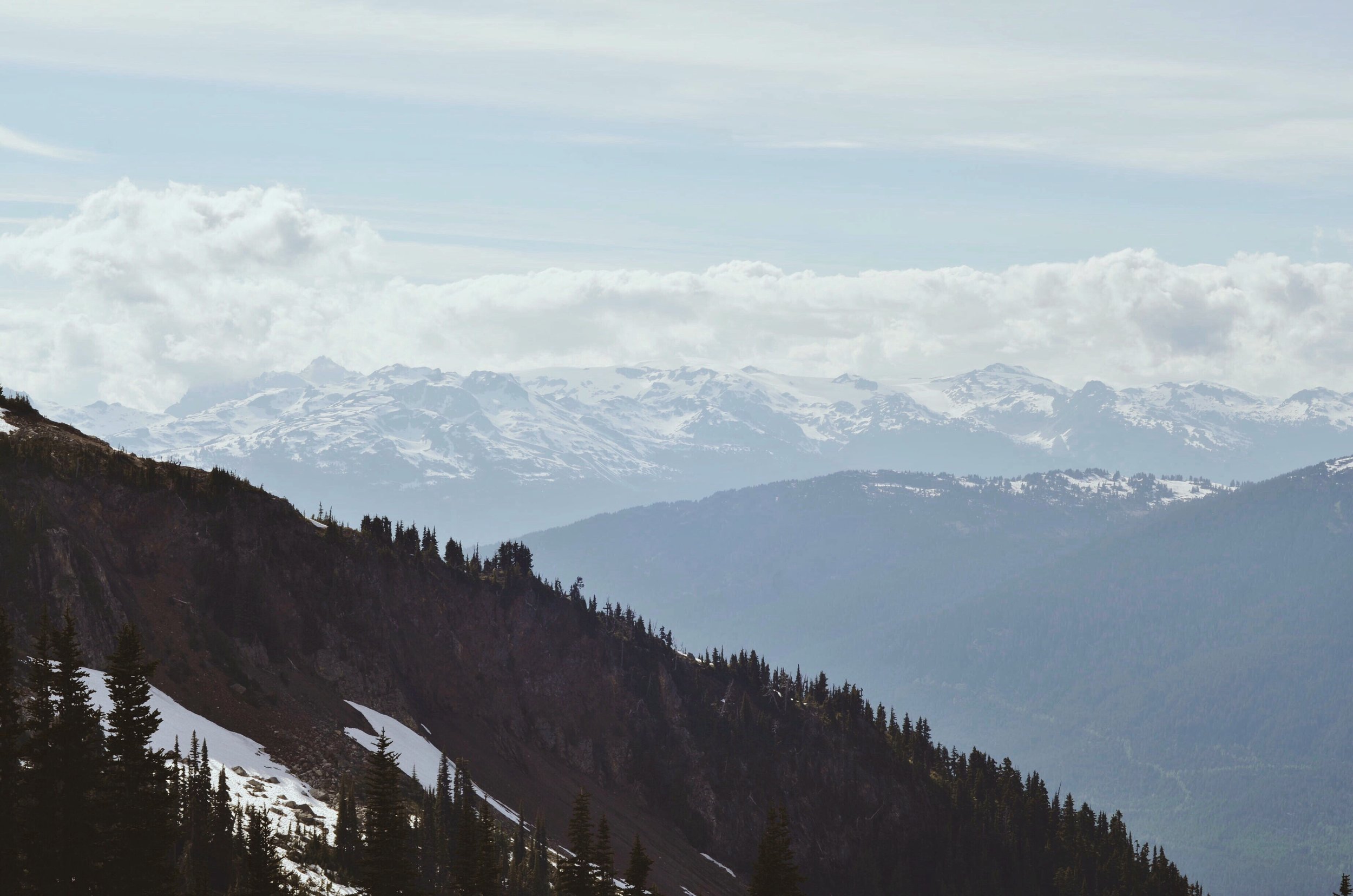 Beautiful mountains in Whistler, British Columbia