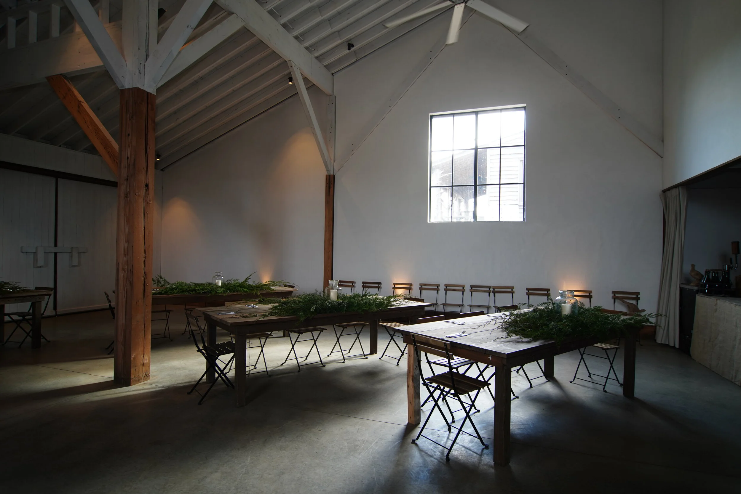 The Event Barn Primitive Tables