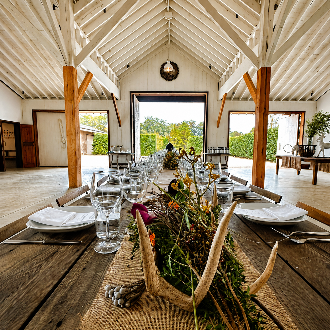 Chef Terry Koval's Longtable in The Event Barn