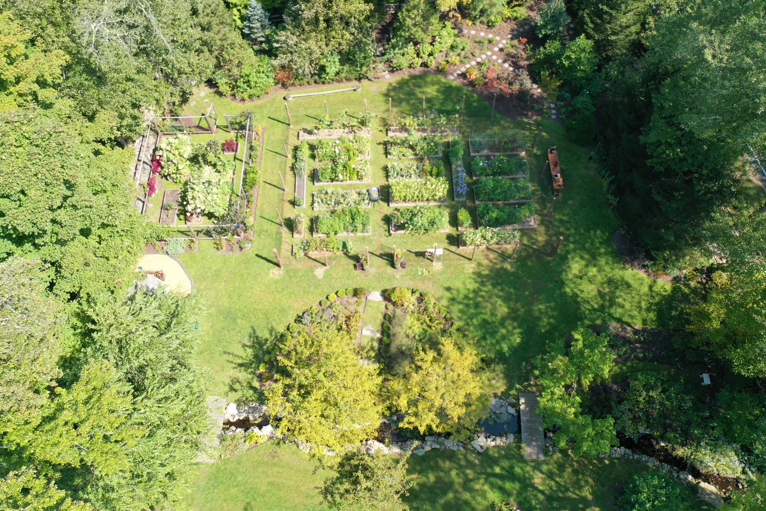 Lunch and Arranging In the Garden