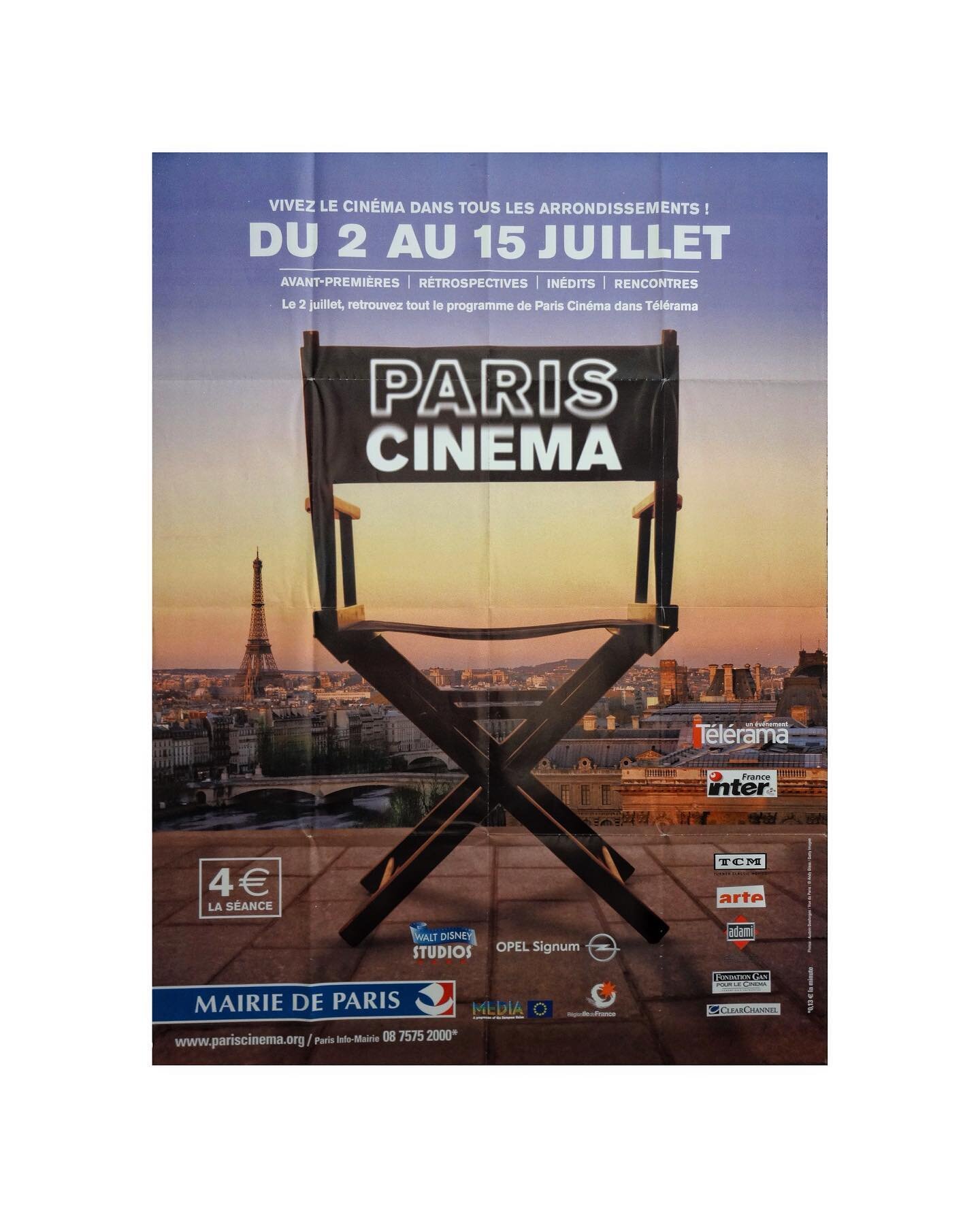 Paris Cinema Film Festival. 2001. French grande. #pariscinema #filmfestival #mairiedeparis #frenchmovieposter #frenchcinema