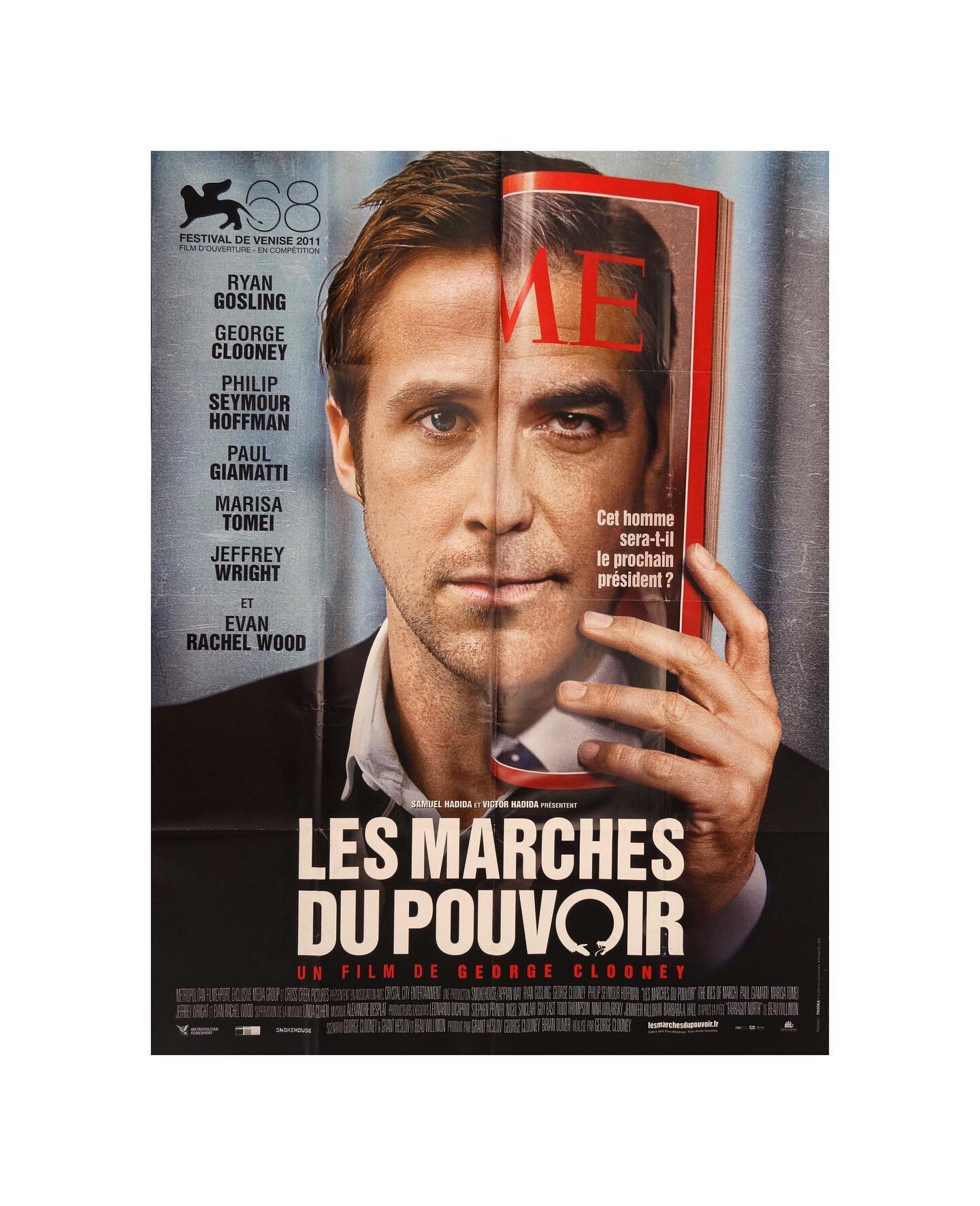 The Ides of March. 2011. French grande #theidesofmarch #ryangosling #georgeclooney #philipseymourhoffman #marisatomei