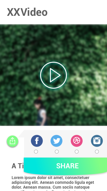 A multi platform share button
