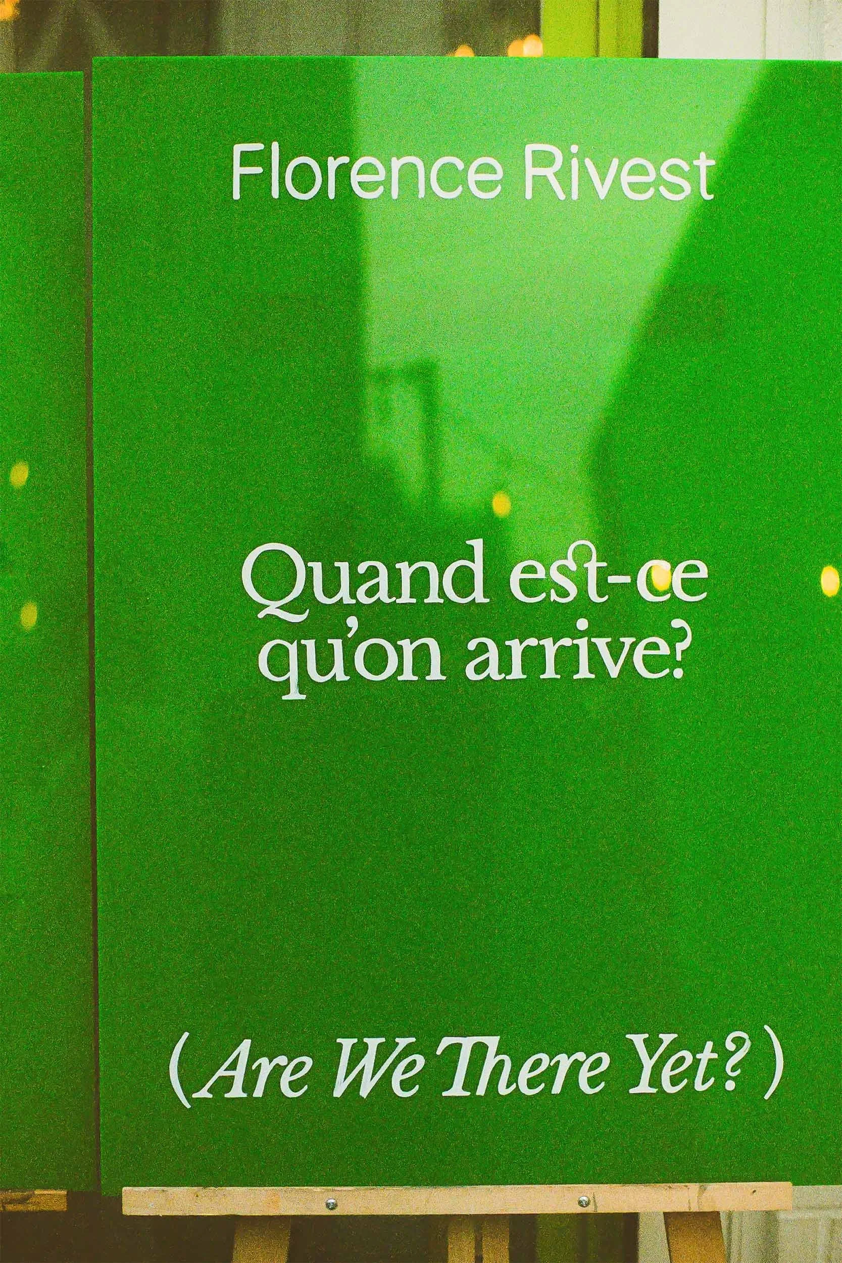 Quand est-ce qu’on arrive?
Le Livart, 2025