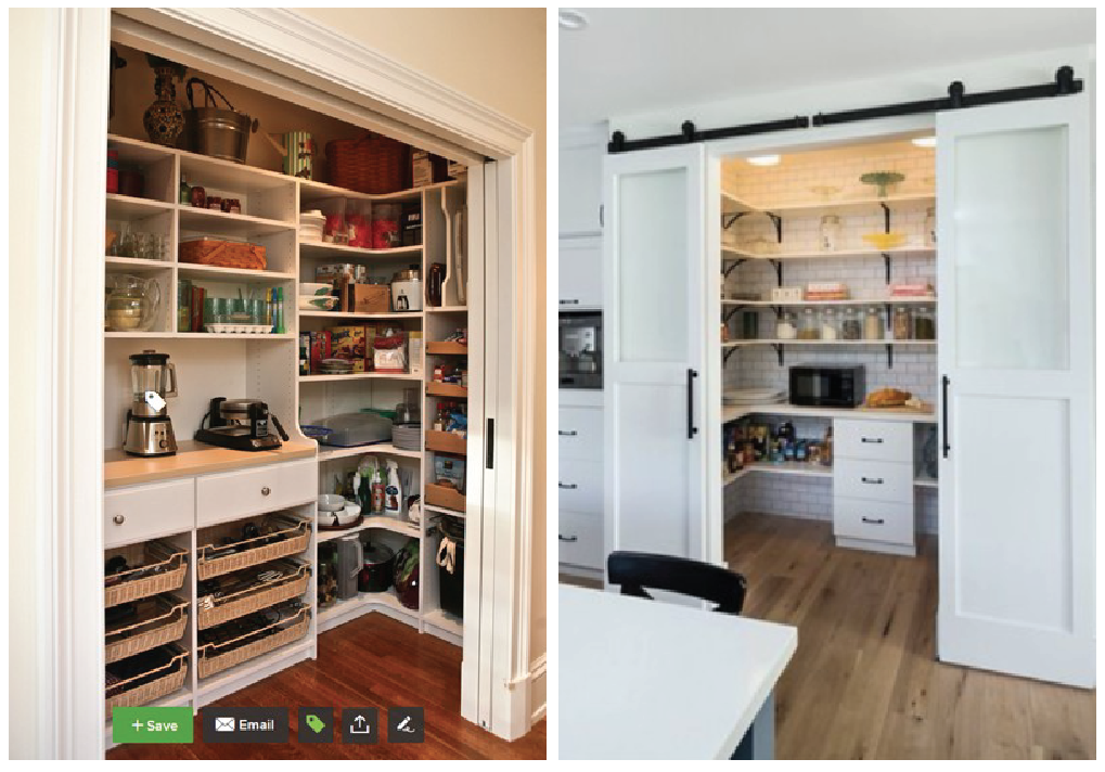 houzz source: Marie Newton, Closets Redefined | Pintrest source: article from Town and Country Living