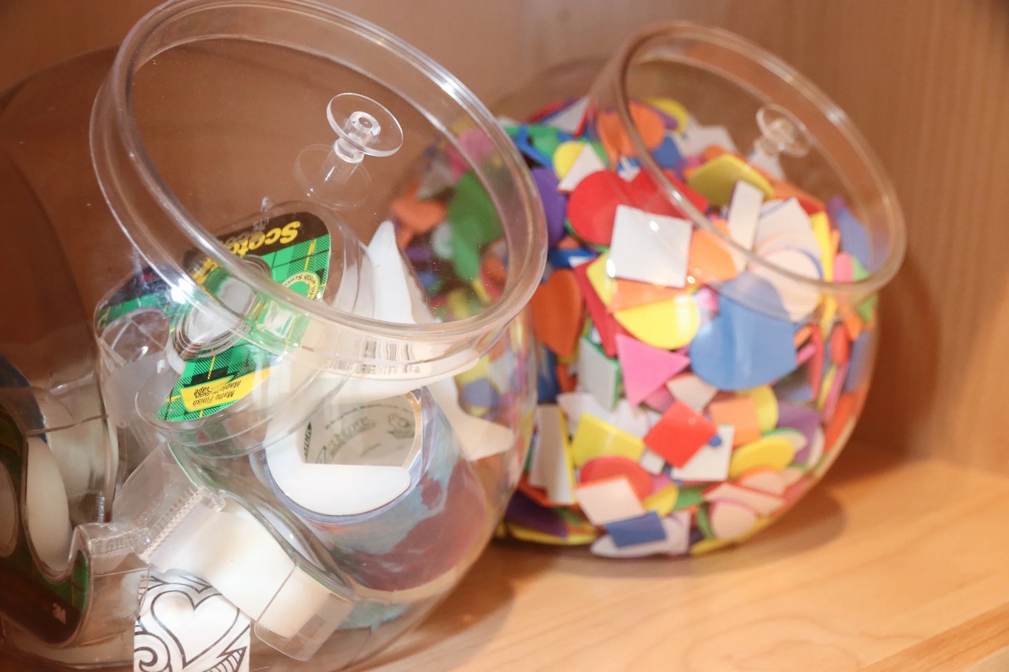 "Candy Jars" are great for storage too!