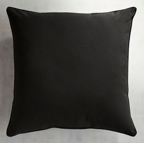 Cabana Black 22" Pillow