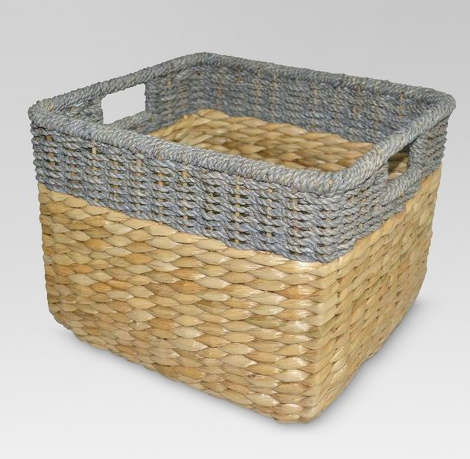 Seagrass Rectangular Wicker Storage Basket - Threshold™