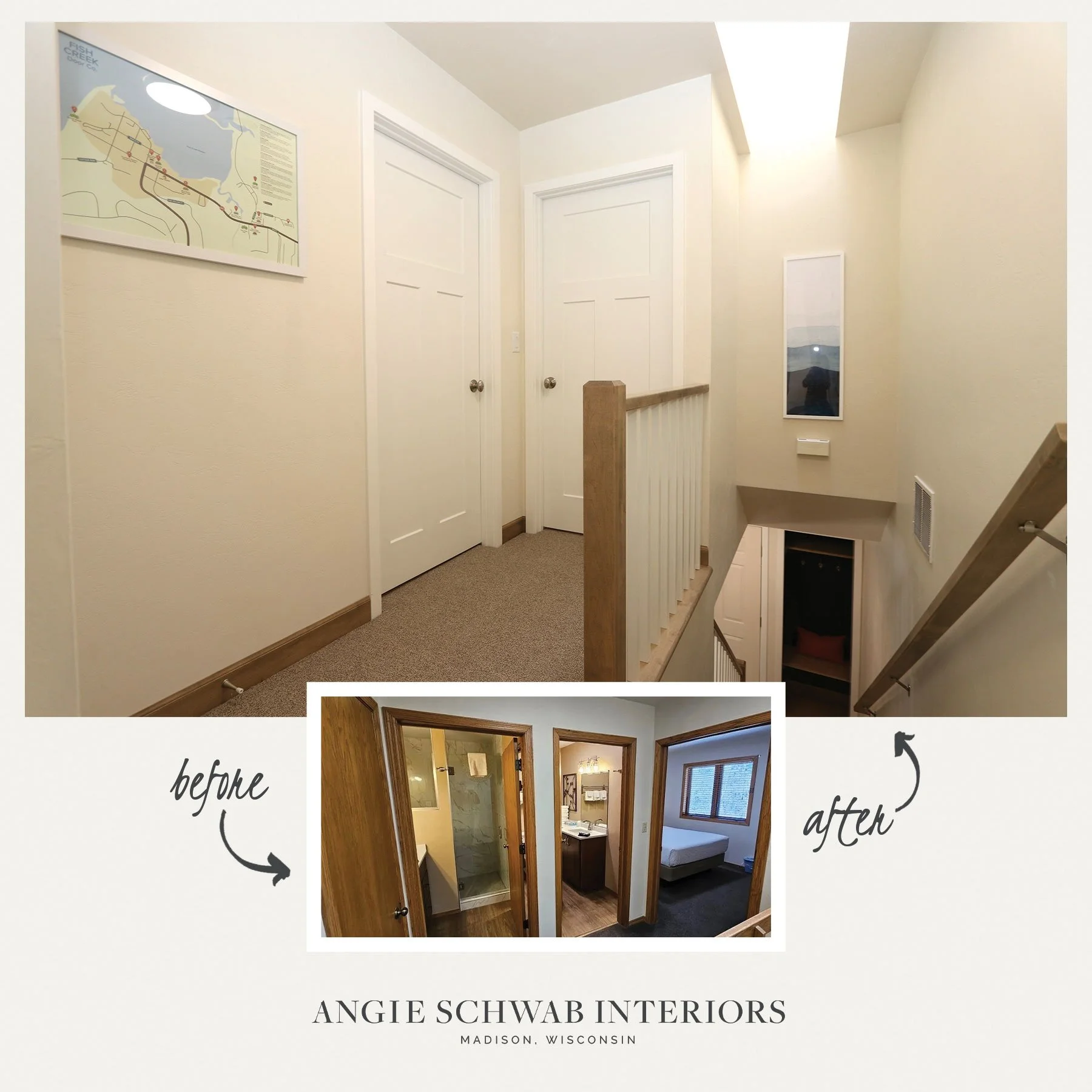 One year ago, this Door County vacation rental got a whole new life ✨🏡

From a full remodel to the finishing details, every corner was re-imagined to create a space that feels bright, welcoming, and ready for memory-making. What started as a vision 