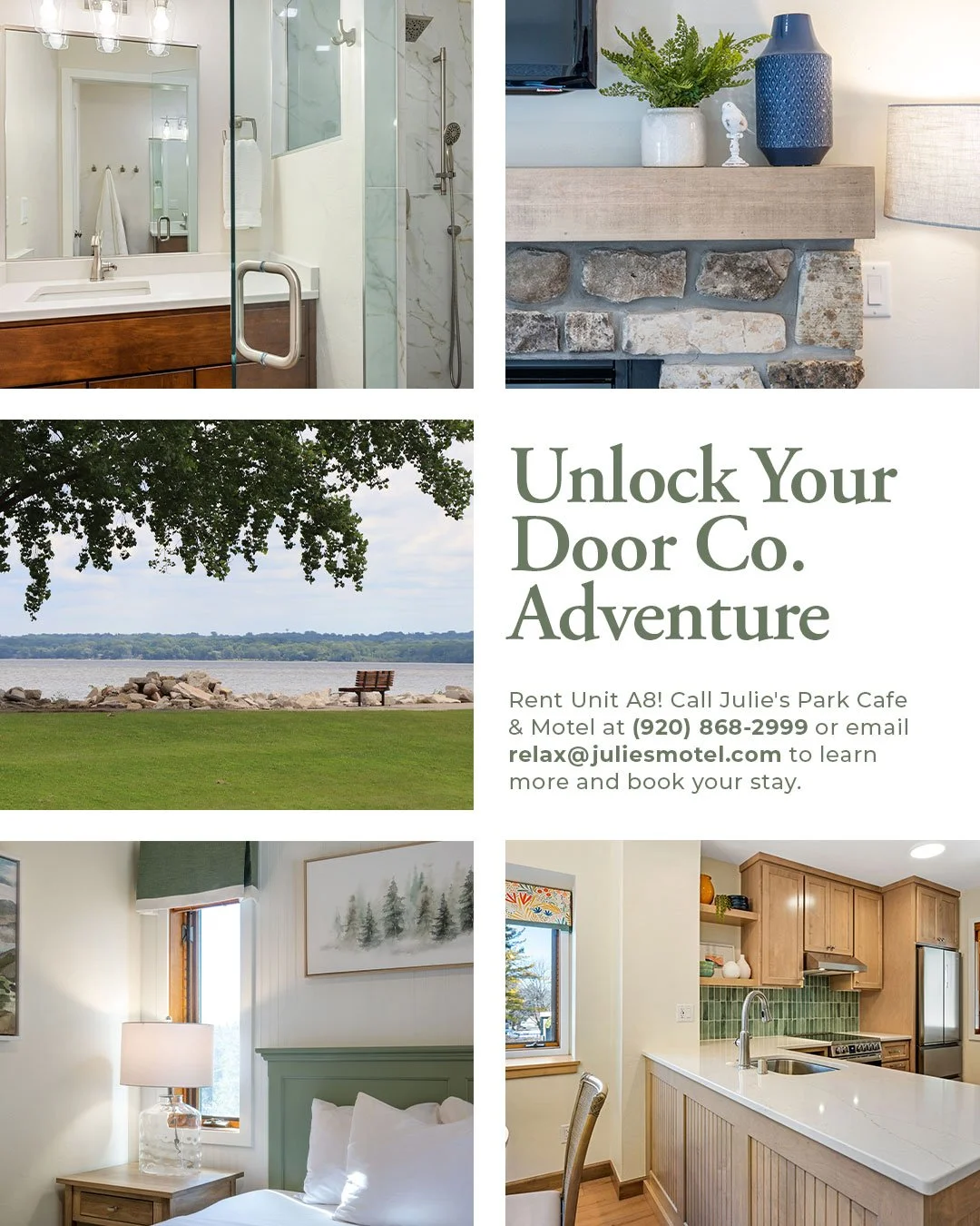 If you&rsquo;ve been dreaming about a Door County getaway, now&rsquo;s the time to start planning. Late summer and early fall 2026 are filling quickly&mdash;think warm days, crisp evenings, and that perfect golden shoreline glow 🍂☀️

And yes&hellip;