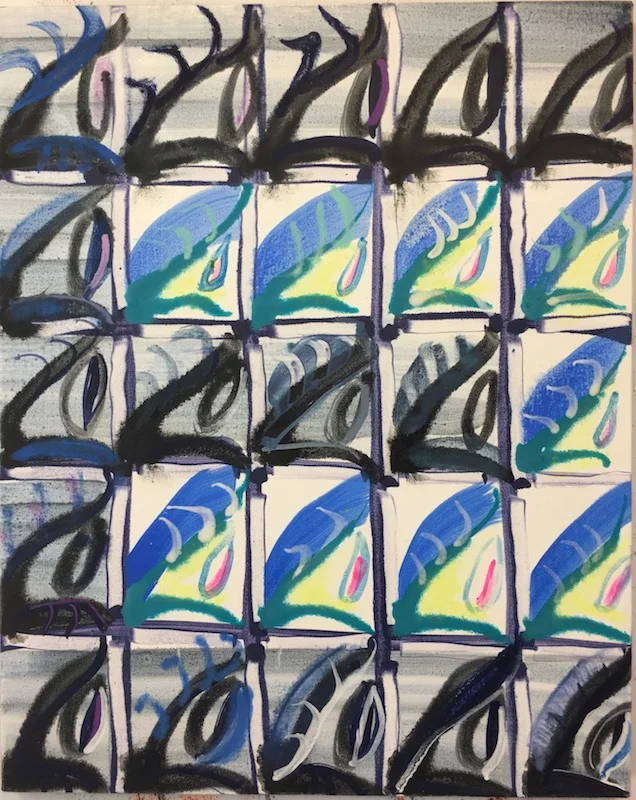 E (black n blue)