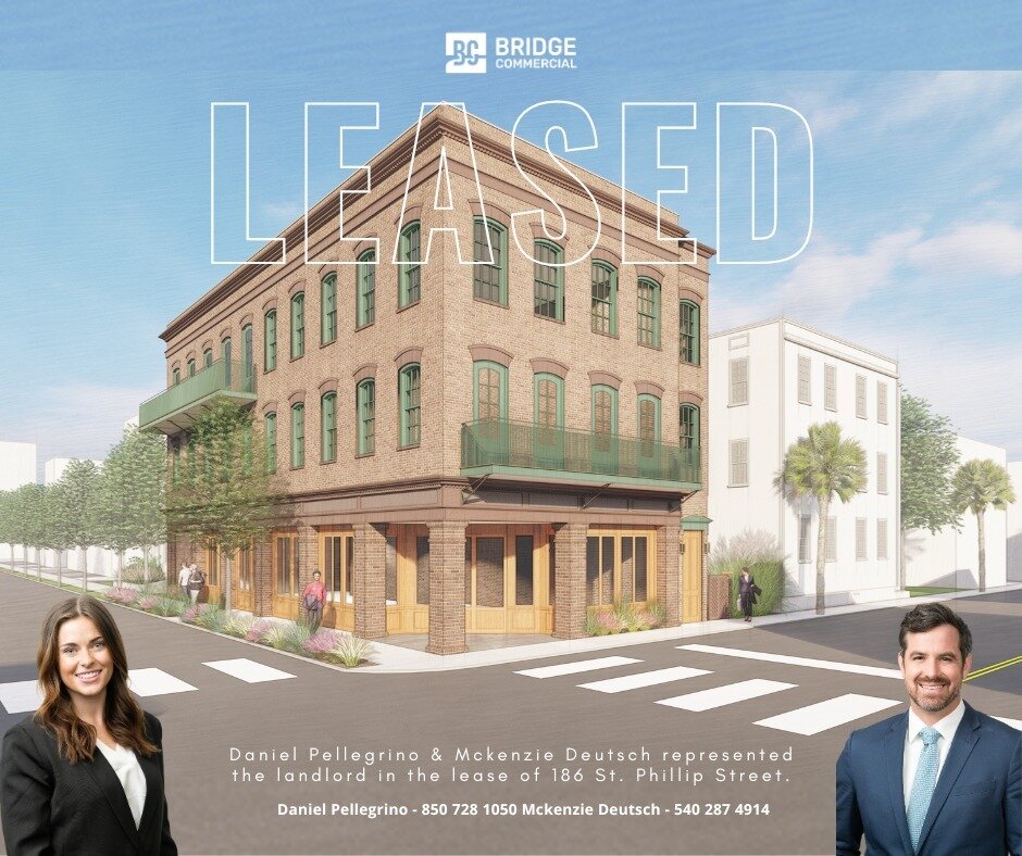Starting The Week With Another Win For The Retail Team!🎉⁠
⁠
This &plusmn;2,225 SF Food &amp; Beverage Building is located in the heart of downtown Charleston, in the fastest growing culinary district.⁠
⁠
Daniel Pellegrino &amp; McKenzie Deutsch repr