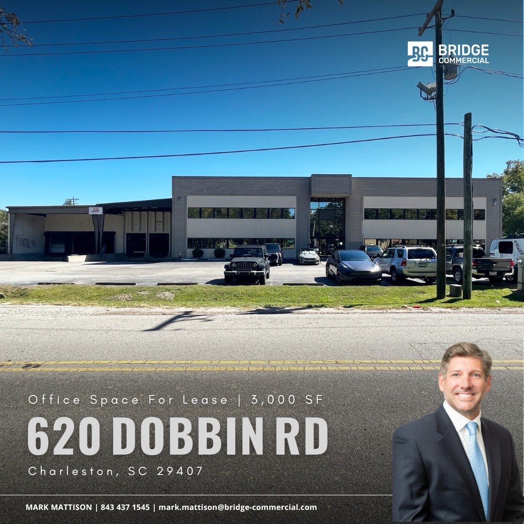 Office Space For Lease at 620 Dobbin Road!⁠
⁠
3,000 SF available with recently renovated interiors, warehouse space available in rear of building and close proximity to nearby amenities. ⁠
⁠
Are you looking for office space? Call us today!⁠
⁠
#bridge