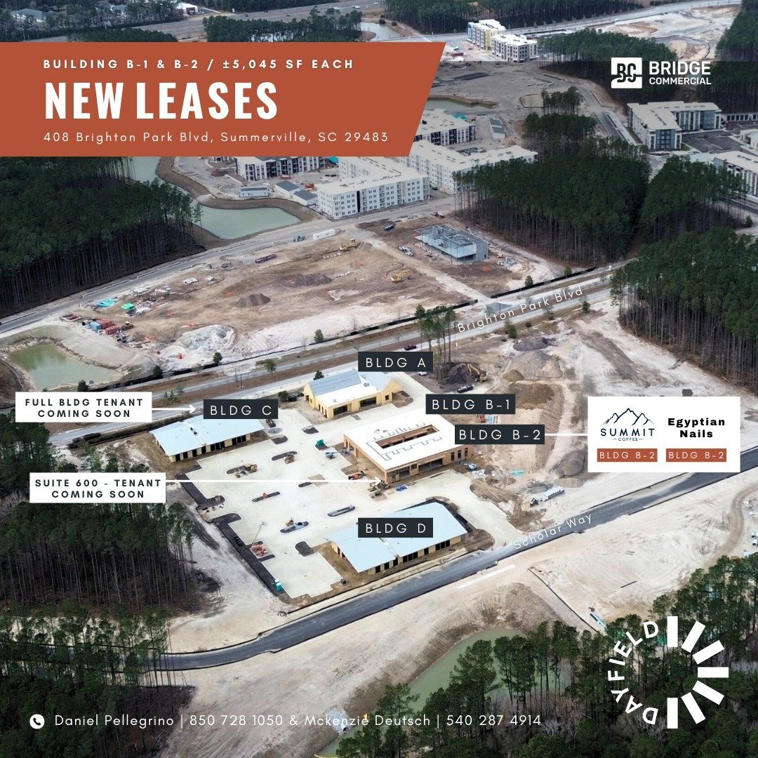 New Tenants at Dayfield Park!⁠
⁠
Nexton's office and retail destination is designed to provide employee-centric amenities and conveniences. It caters to Nexton&rsquo;s growing number of employers and residents and further expands the community&rsquo;