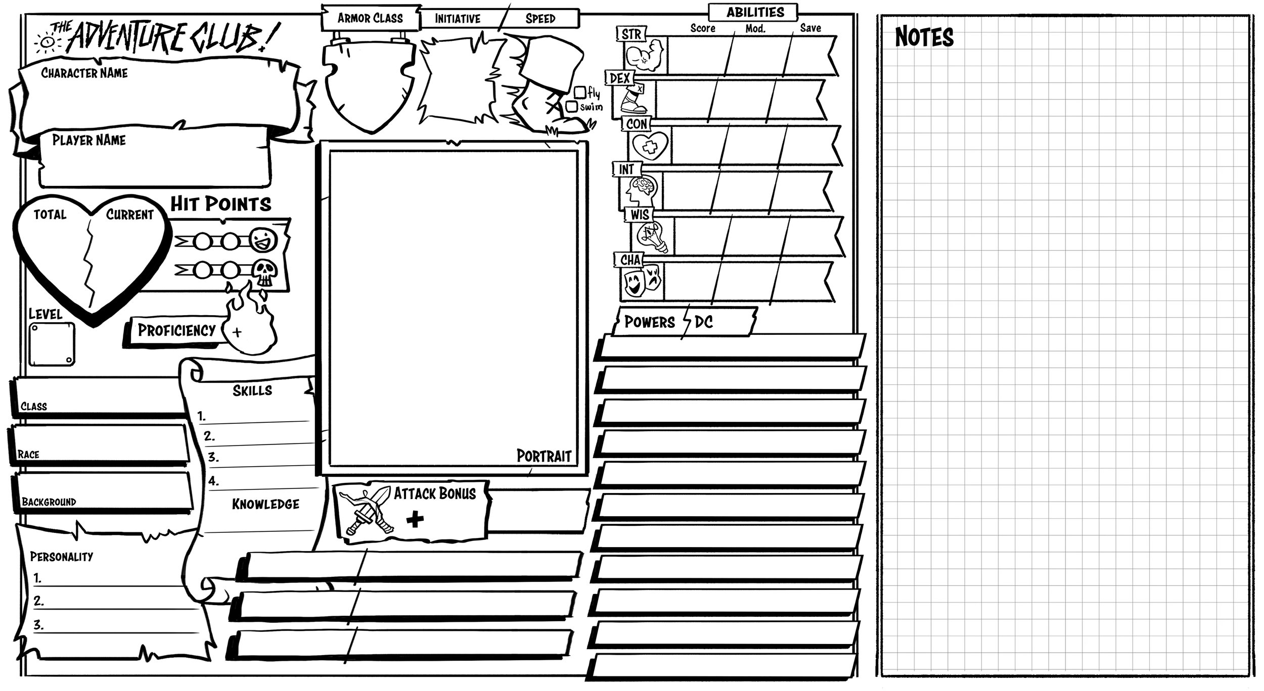 Custom Character Sheet