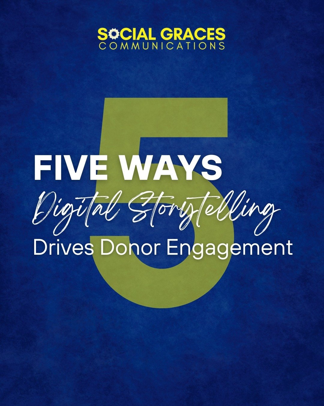 How do you stand out and truly connect with your donors in the fast-paced world of nonprofit organizations? The answer lies in digital storytelling! At Social Graces Communications, we believe that behind every mission is a story waiting to inspire a