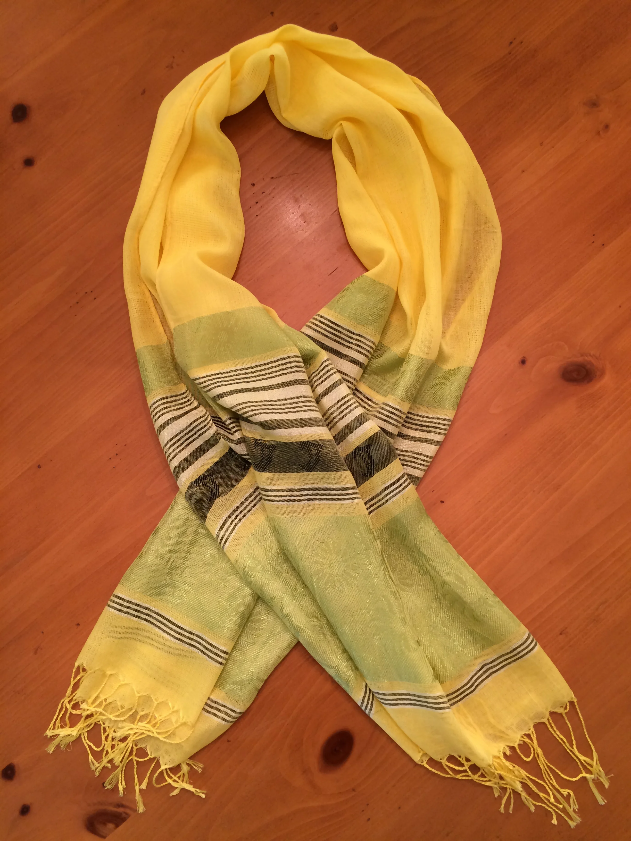 ViMa Yellow - Lime Green Scarf (Final Sale)