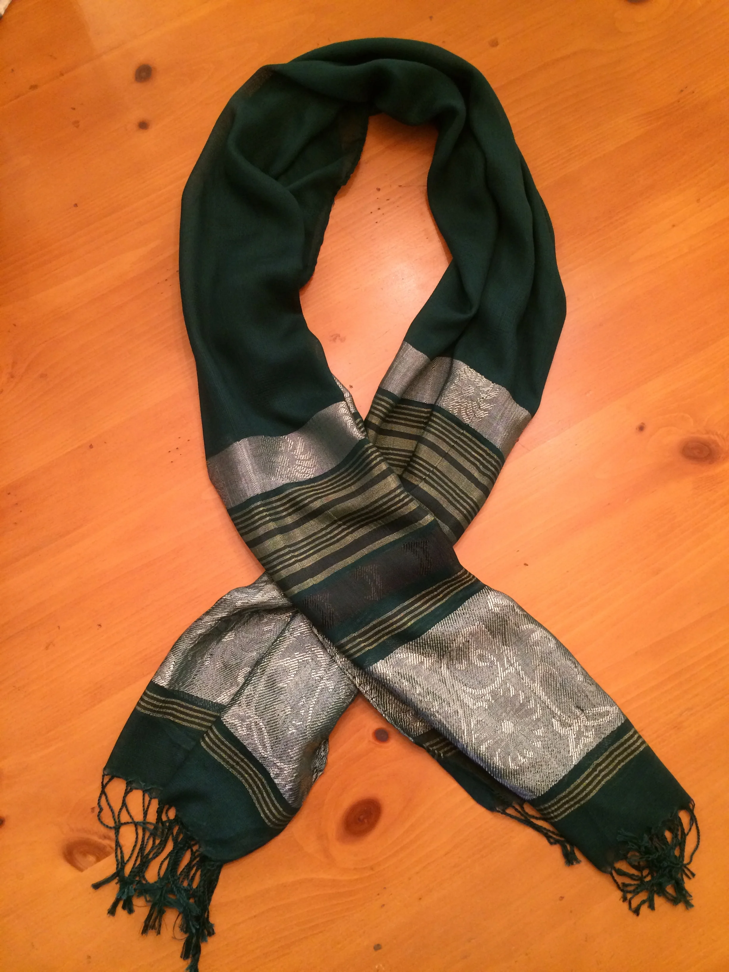 ViMa Hunter Green - Silver Scarf (Final Sale)