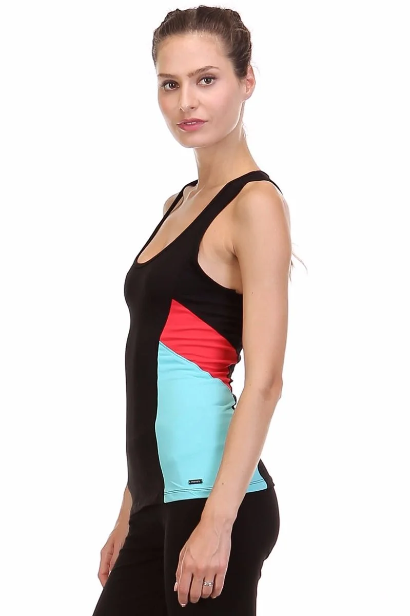 Color Block Racerback Tank (Final Sale)