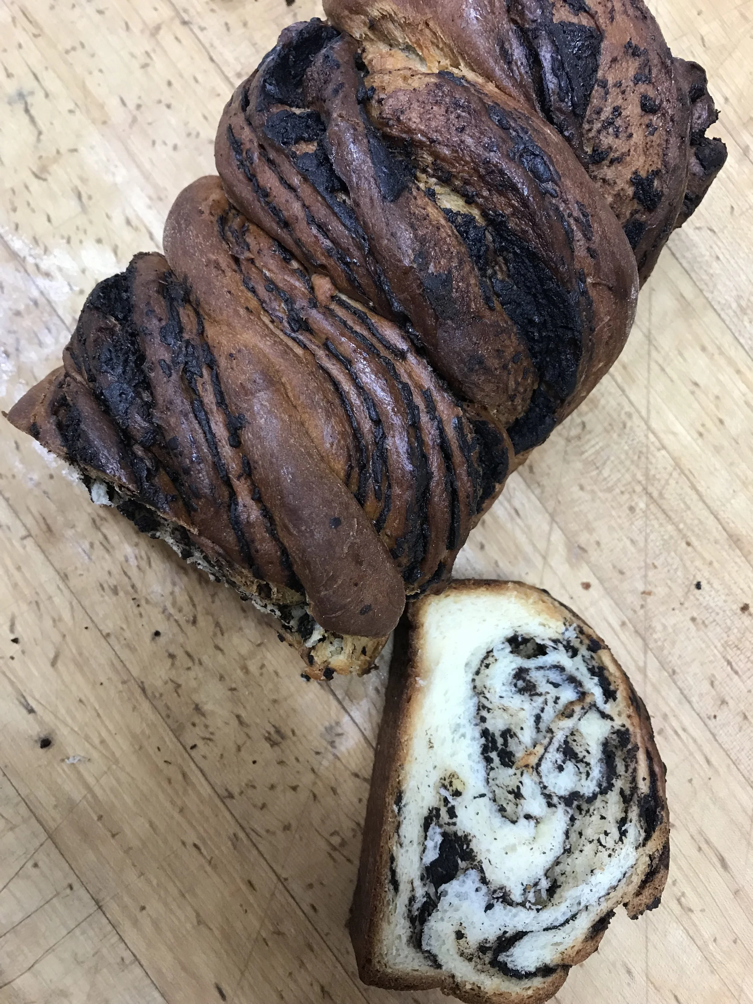 Chocolate Tahini Babka