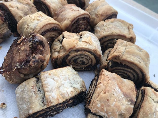 We're excited to be back at @urbancraftuprising's First Thursday next week! More pumpkin #rugelach, more fall flavored piroshki and of course, our signature @theochocolate and tahini Babka.