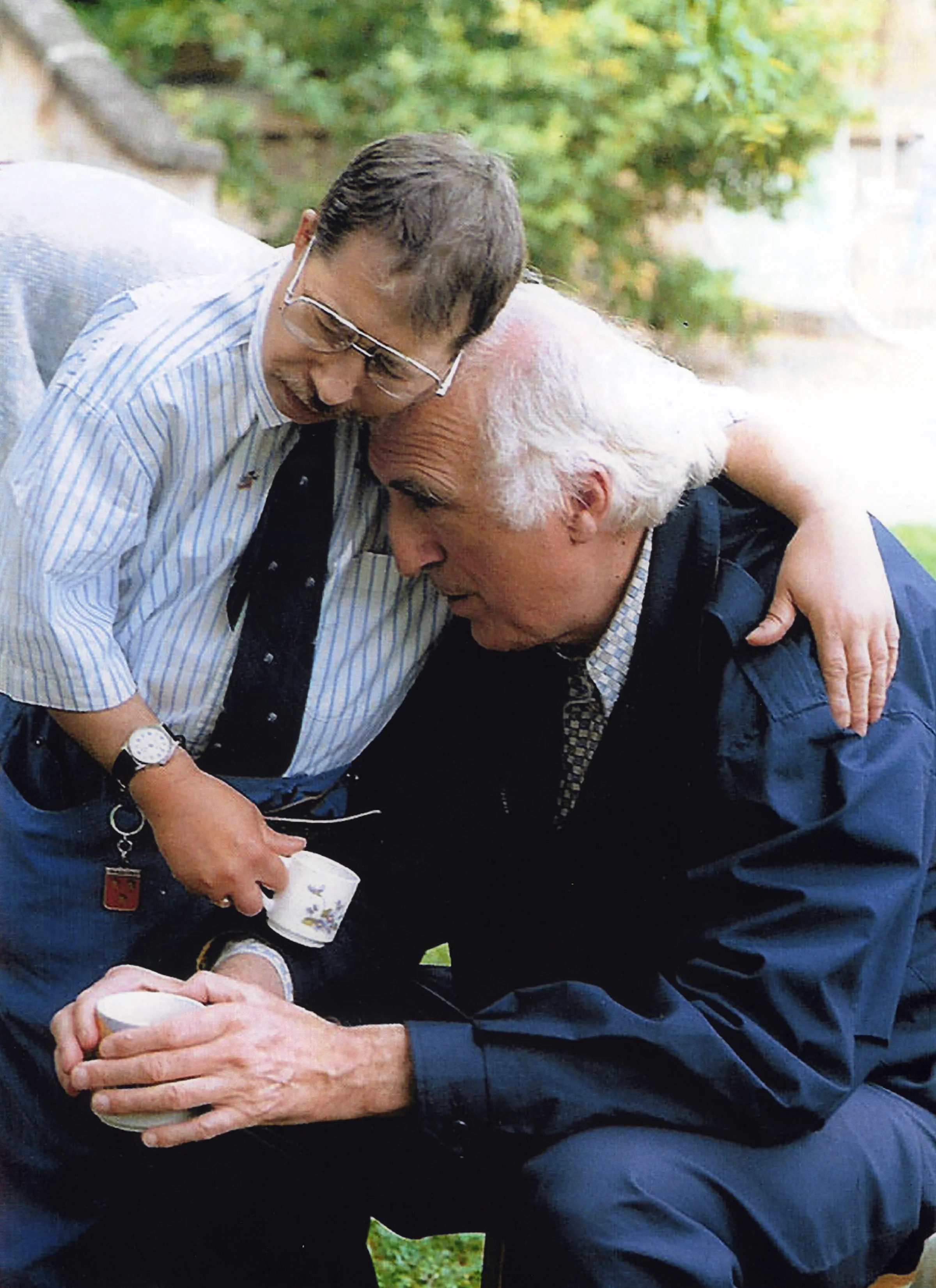 Jean Vanier, Marc Faivre D’Arcier © DR L’Arch International