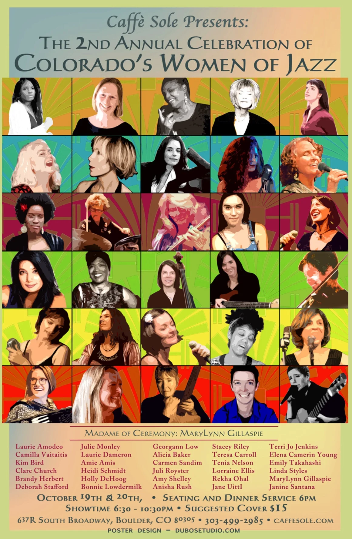 Caffè Sole Presents: The 2nd Annual Celebration of Colorado's Women of Jazz