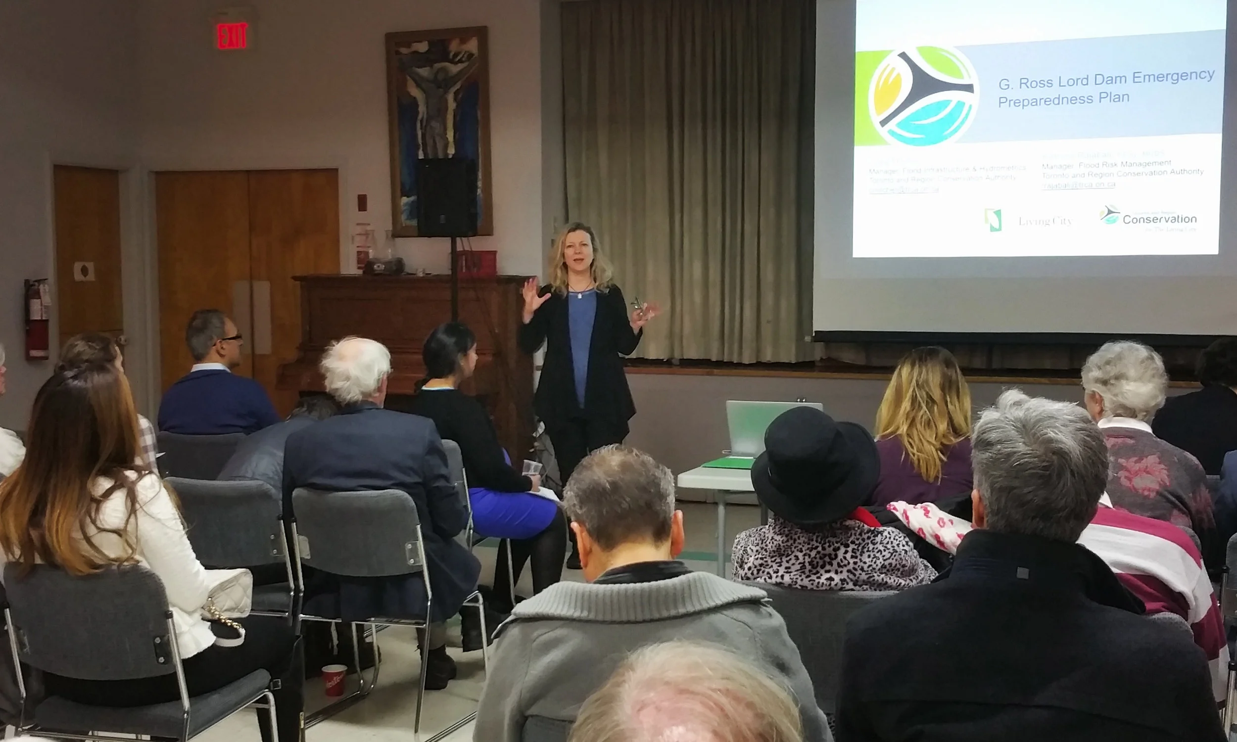 It was great to speak to Hoggs Hollow residents at the TRCA's G. Ross Lord Dam Emergency Preparedness Open House.