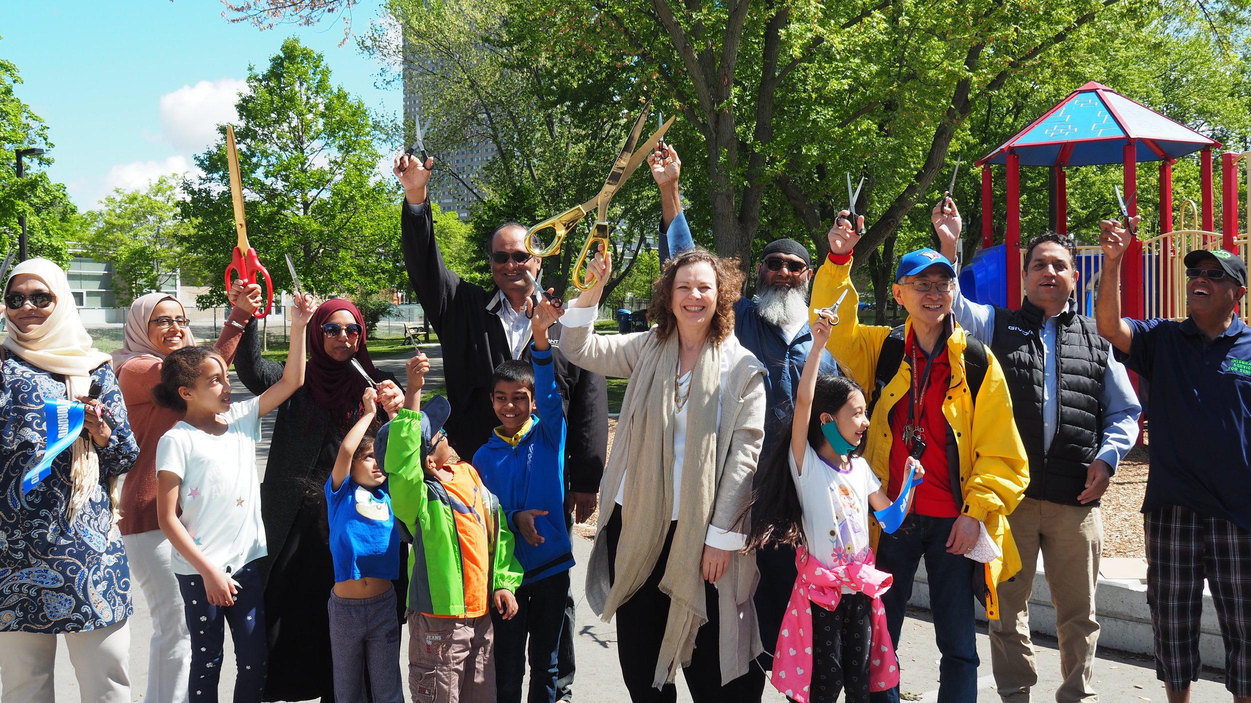 Holding Scissors - RV Burgess Park Opening.JPG