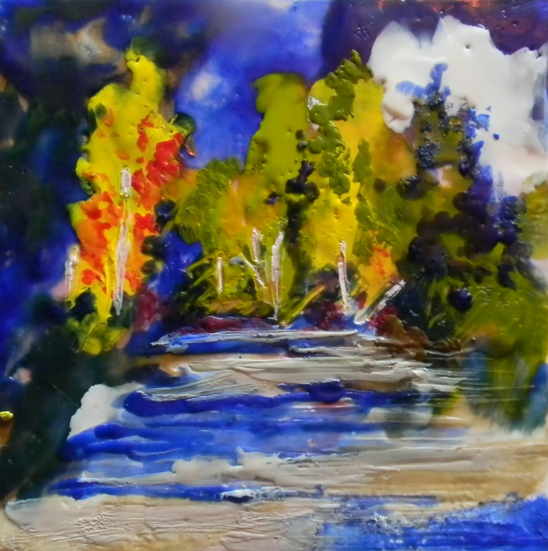 Encaustic Painting - Success Loop