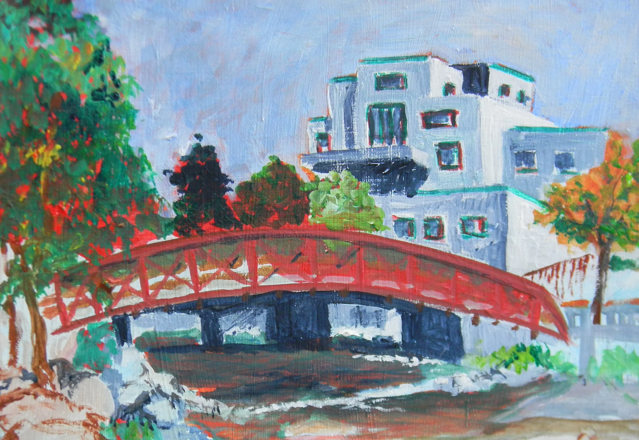 Arlington Street Bridge in Spring