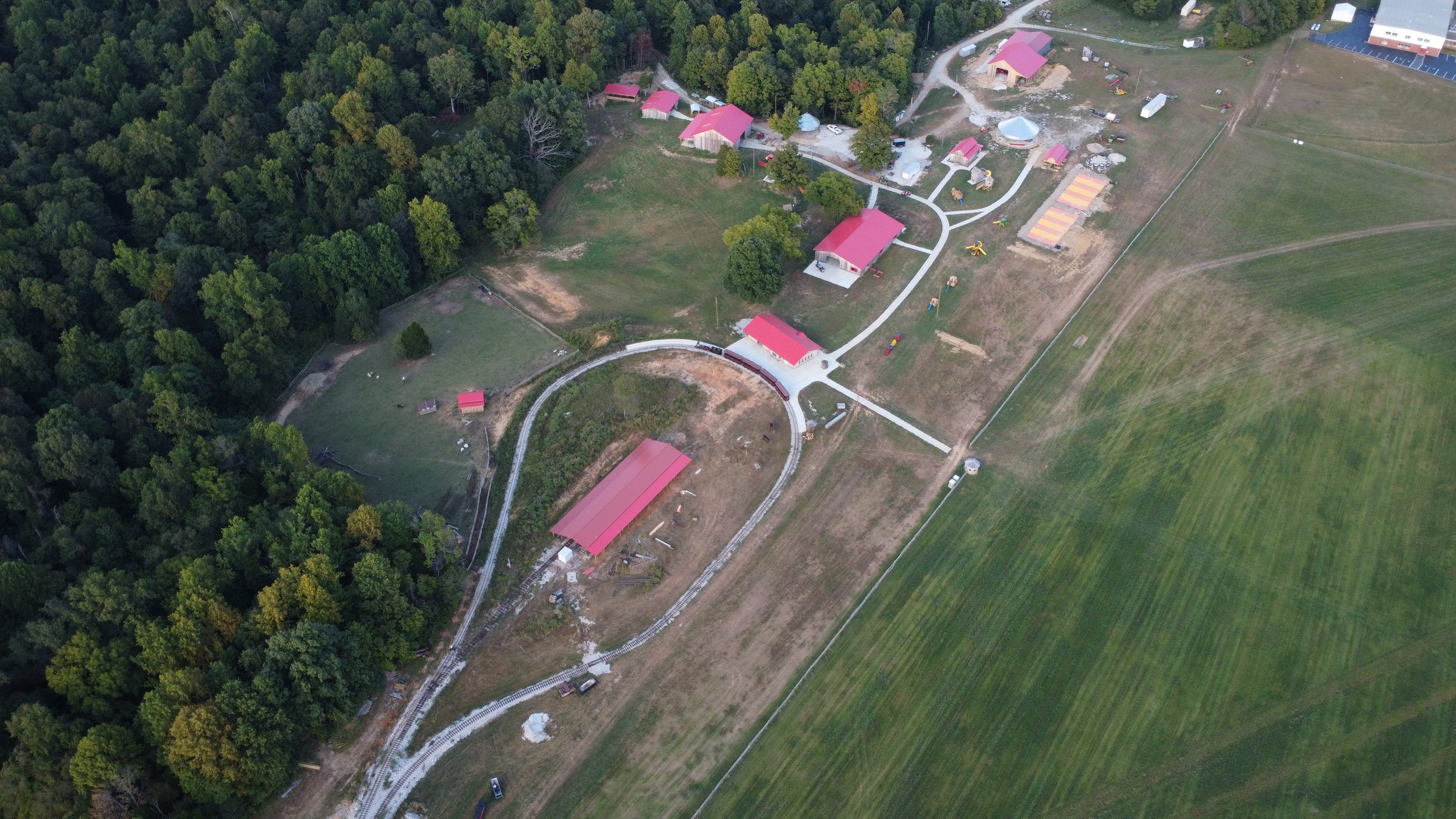 lark ranch lanesville aerial shot