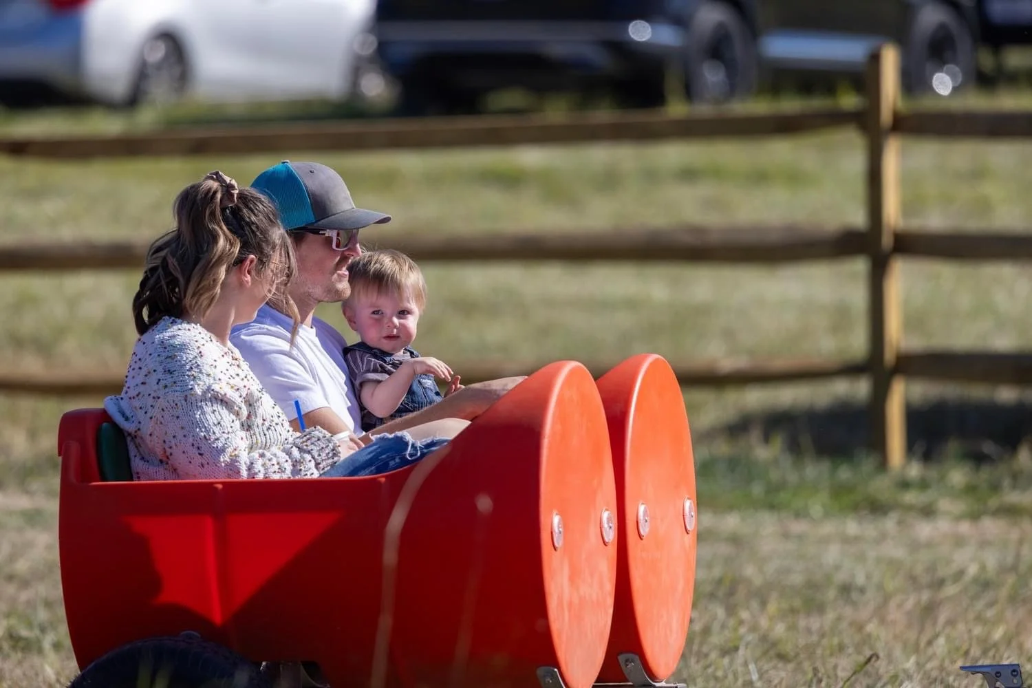 barrel train at Lark Ranch