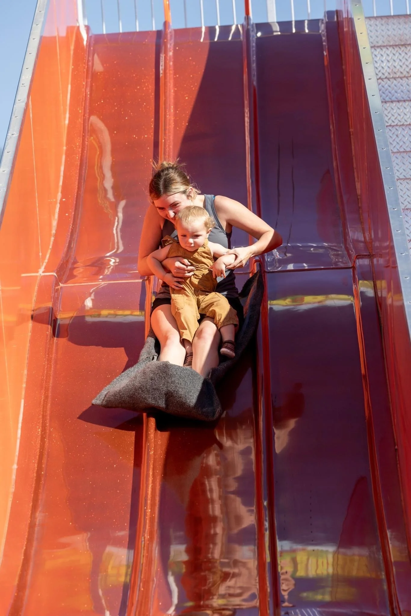 giant slides at Lark Ranch
