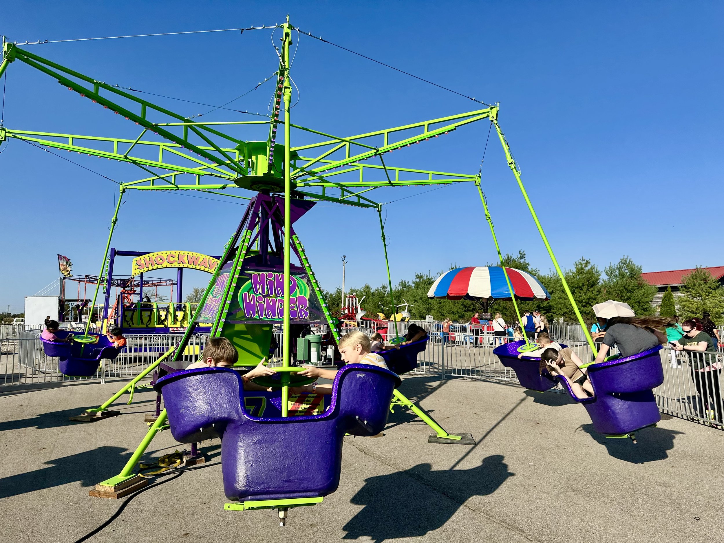 carnival ride at Lark Ranch